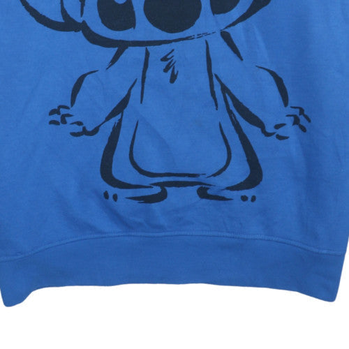 Womens UK Size 10 Disney Blue Pullover Hoodie
