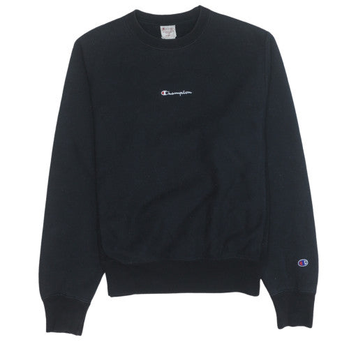 Mens UK Size S Champion Black Pullover Sweatshirt
