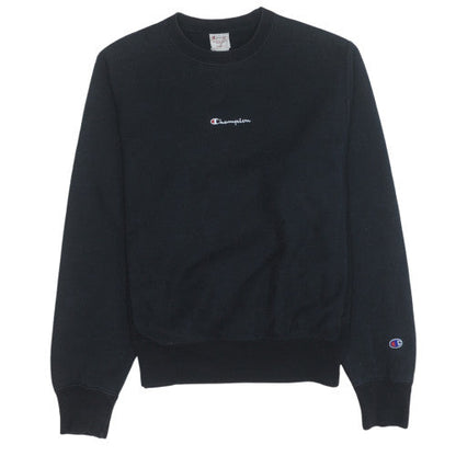 Mens UK Size S Champion Black Pullover Sweatshirt