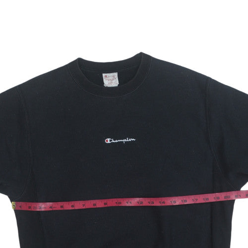 Mens UK Size S Champion Black Pullover Sweatshirt