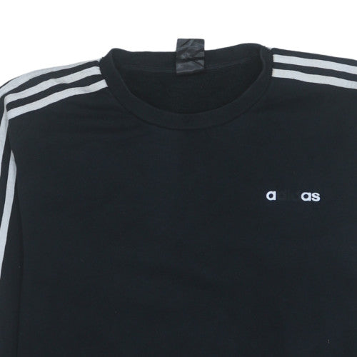 Womens UK Size L adidas Black Pullover Sweatshirt