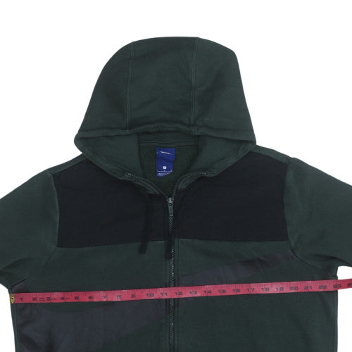 Mens UK Size L Nike Green Full Zip Hoodie