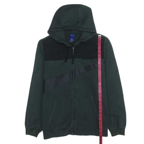Mens UK Size L Nike Green Full Zip Hoodie