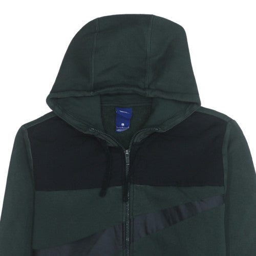 Mens UK Size L Nike Green Full Zip Hoodie
