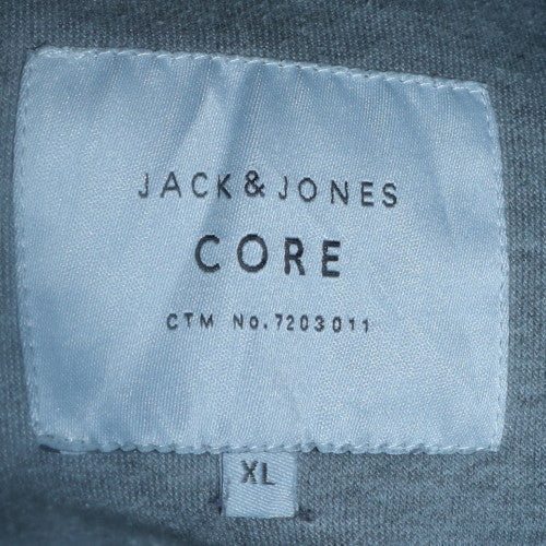 Mens UK Size XL JACK & JONES Grey Full Zip Hoodie