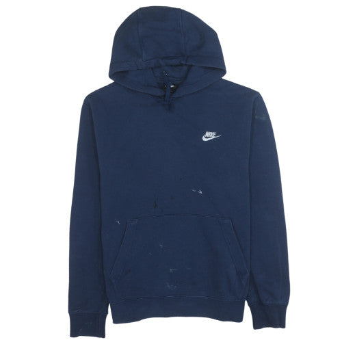 Mens UK Size L Nike Blue Pullover Hoodie