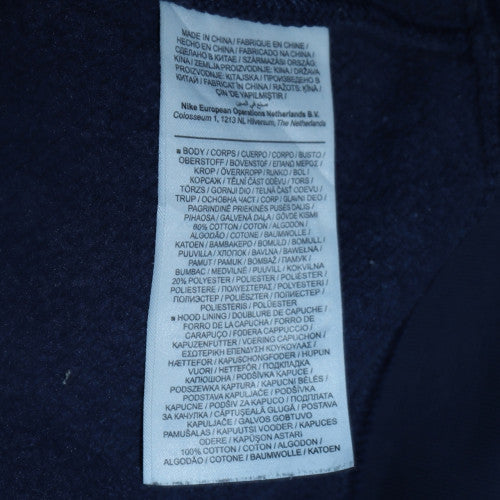 Mens UK Size L Nike Blue Pullover Hoodie
