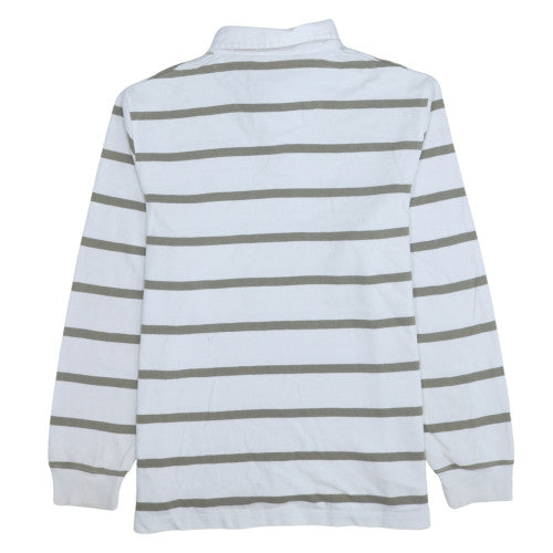 Mens UK Size M Stone Bay White Henley Sweatshirt