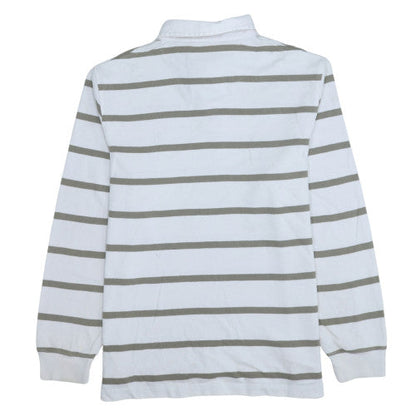 Mens UK Size M Stone Bay White Henley Sweatshirt
