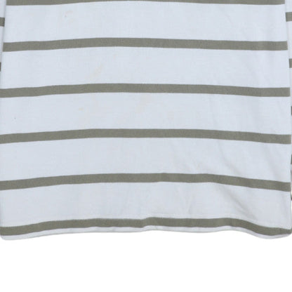 Mens UK Size M Stone Bay White Henley Sweatshirt