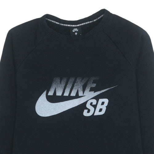 Mens UK Size M Nike Black Pullover Sweatshirt