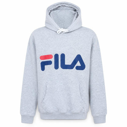 Fila Men's Grey Pullover Hoodie XS Regular Fit Logo Sweatshirt