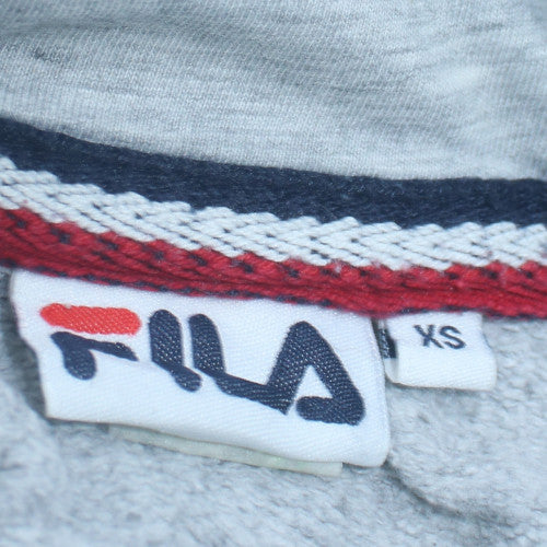 Mens UK Size XS FILA Grey Pullover Hoodie