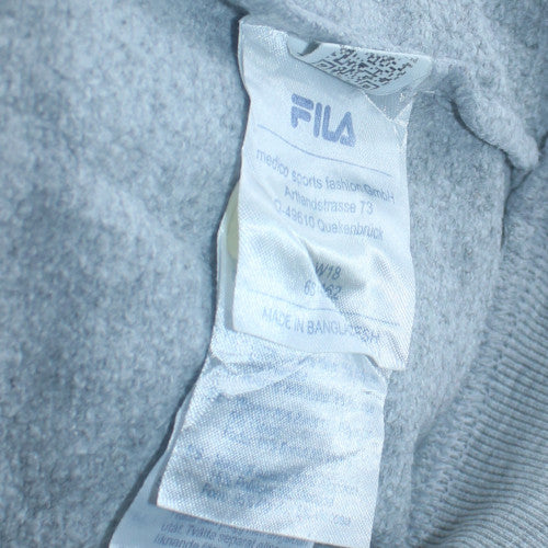 Mens UK Size XS FILA Grey Pullover Hoodie