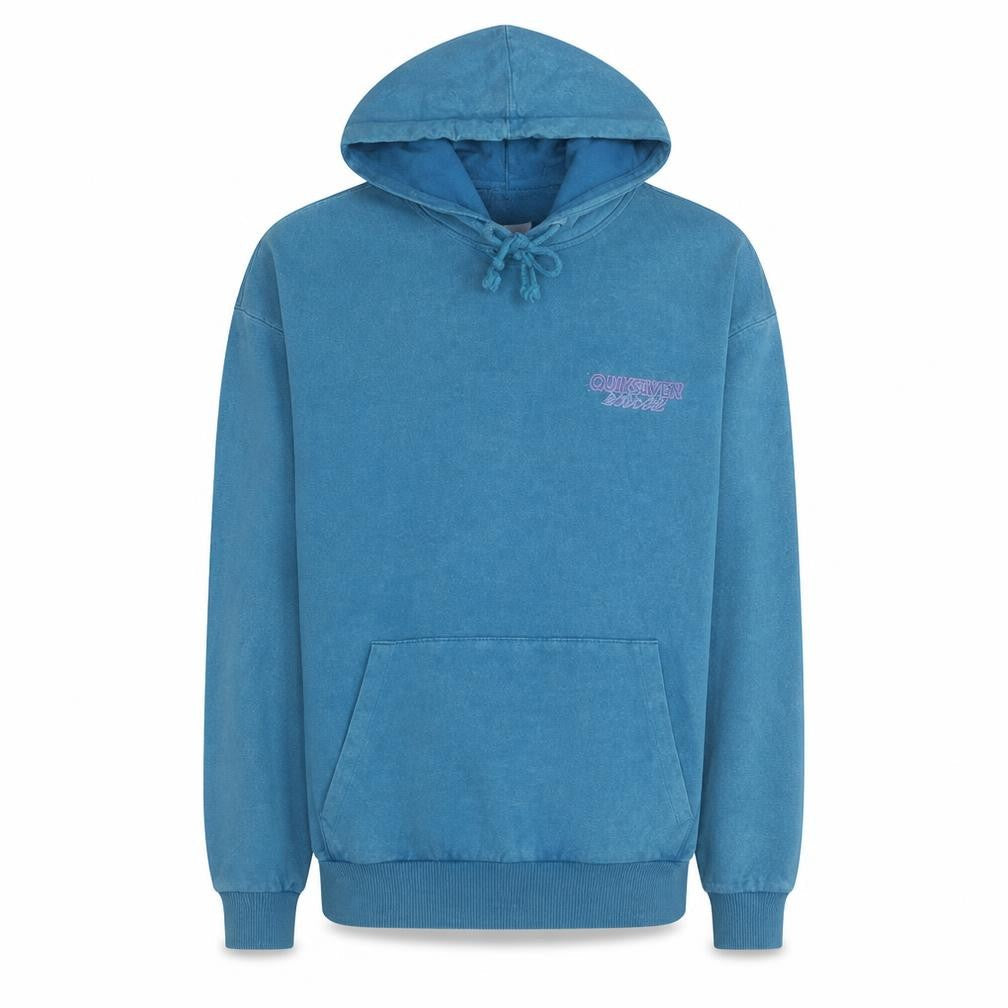 Collusion Mens Blue Graphic Pullover Hoodie Size M