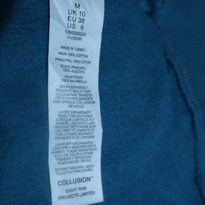 Mens UK Size M COLLUSION Blue Pullover Hoodie