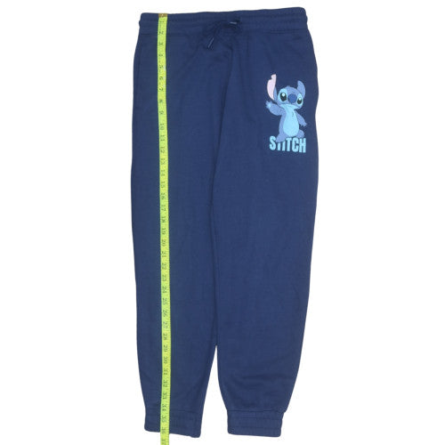 Womens UK Size 10-12 Disney Regular Fit Jogger Blue Trousers