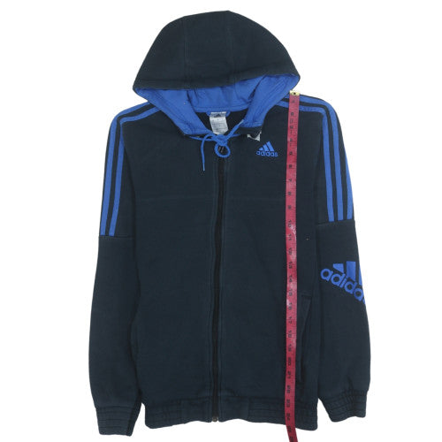 Mens UK Size S adidas Blue Full Zip Hoodie