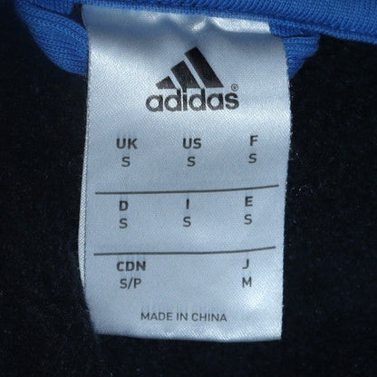 Mens UK Size S adidas Blue Full Zip Hoodie