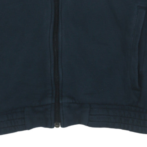 Mens UK Size S adidas Blue Full Zip Hoodie