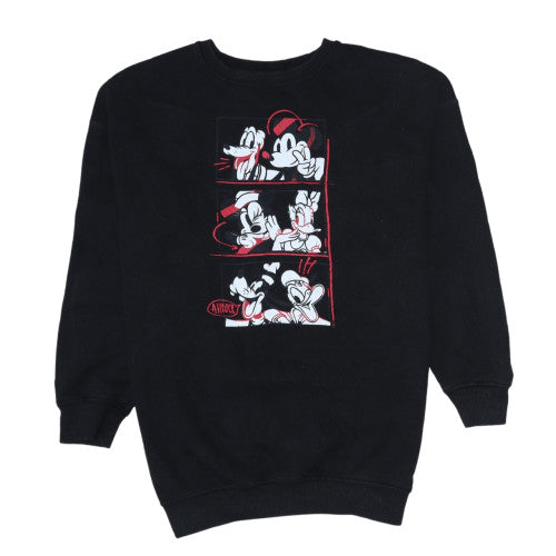 Womens UK Size XS Disney Black Pullover Sweatshirt