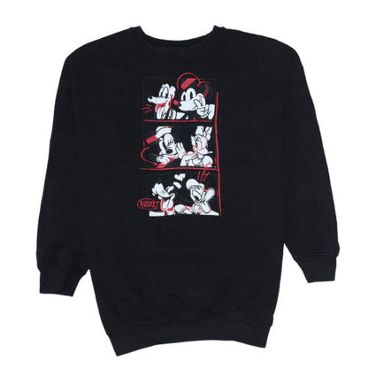 Womens UK Size XS Disney Black Pullover Sweatshirt