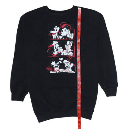 Womens UK Size XS Disney Black Pullover Sweatshirt
