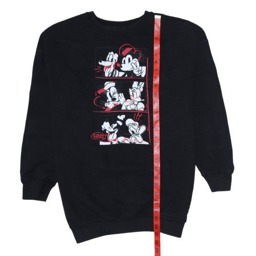Womens UK Size XS Disney Black Pullover Sweatshirt