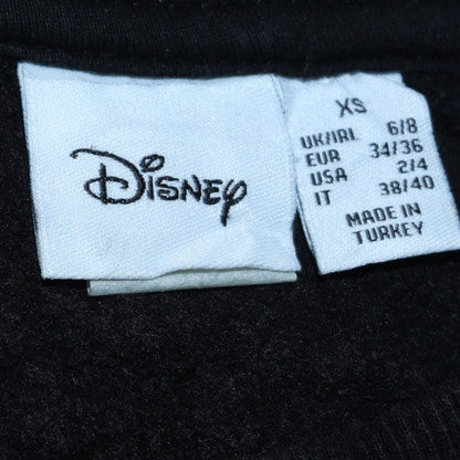 Womens UK Size XS Disney Black Pullover Sweatshirt