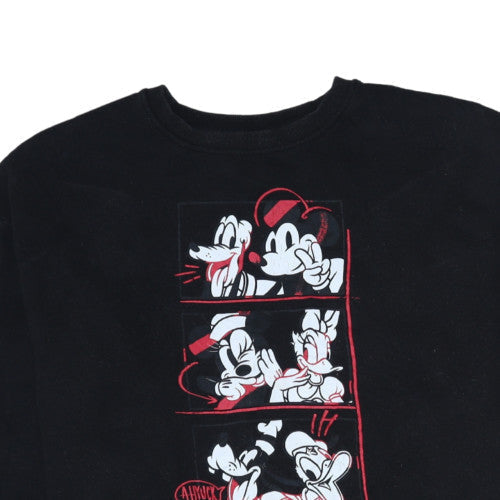 Womens UK Size XS Disney Black Pullover Sweatshirt
