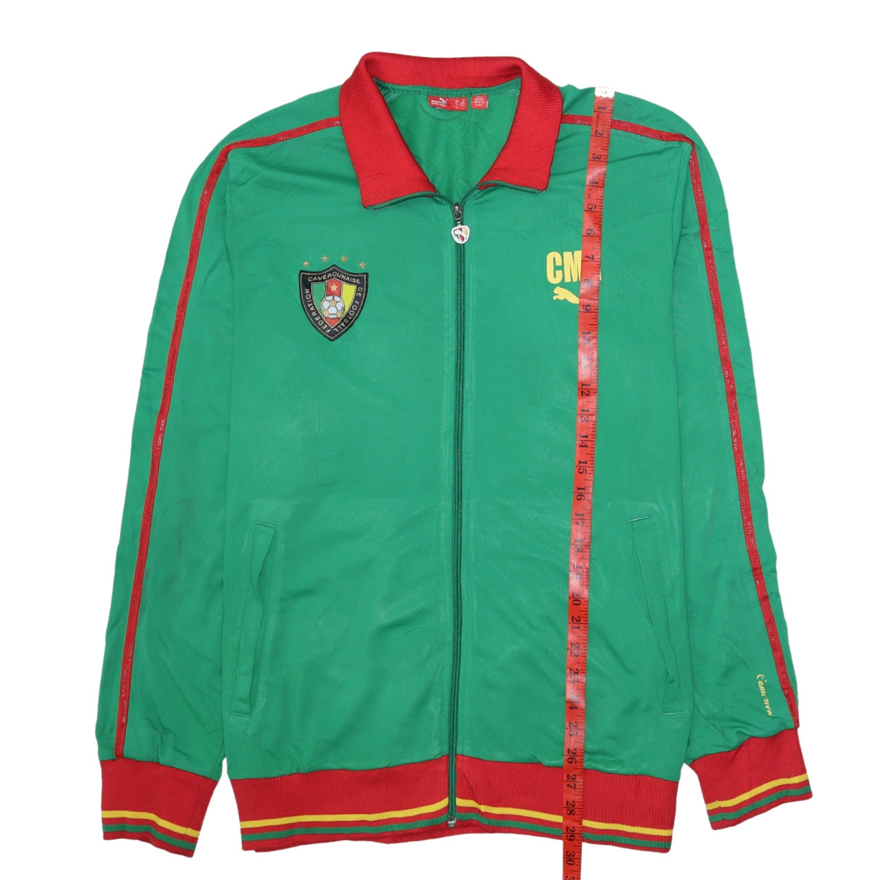 Mens UK Size L PUMA Green Football Jacket