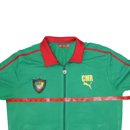 Mens UK Size L PUMA Green Football Jacket