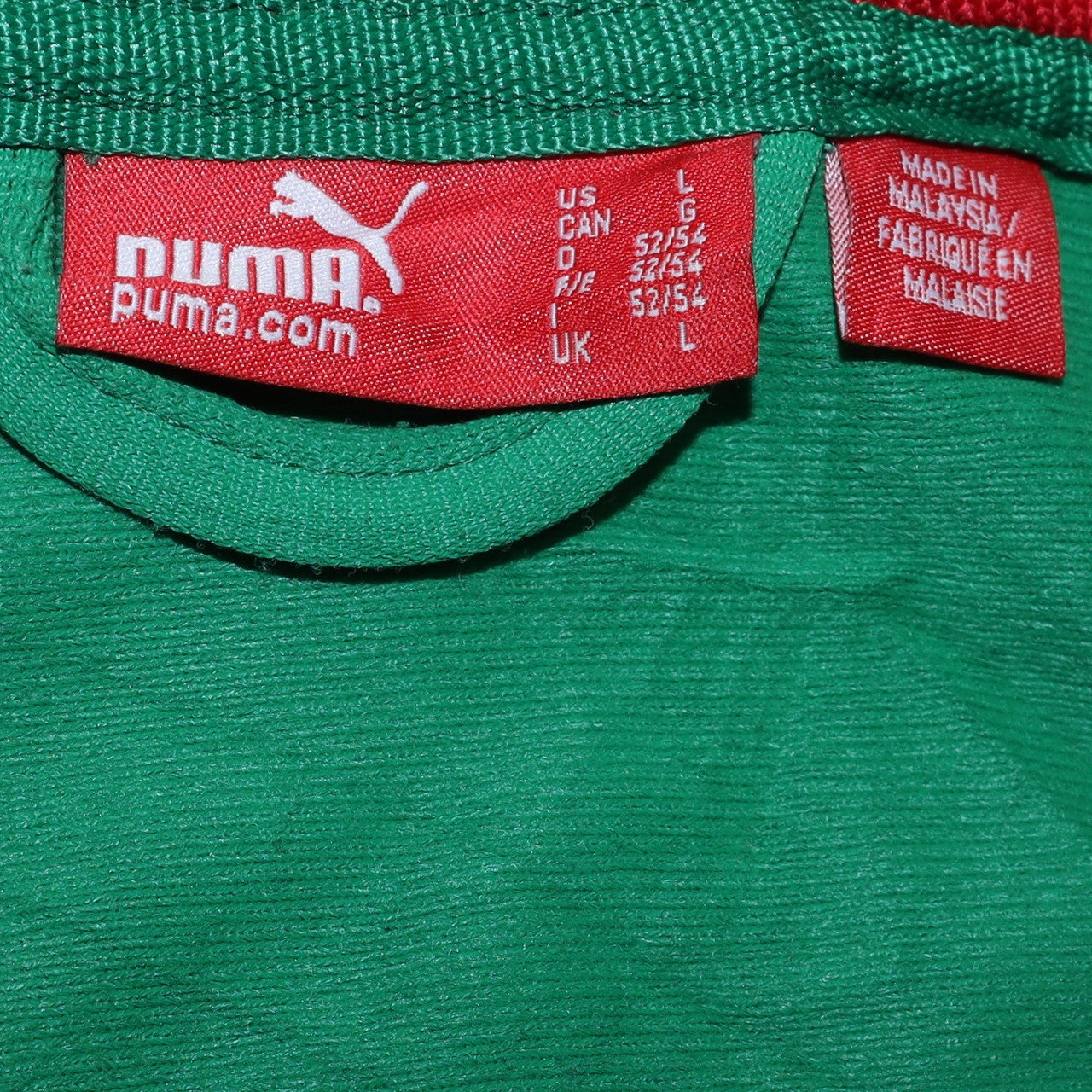 Mens UK Size L PUMA Green Football Jacket