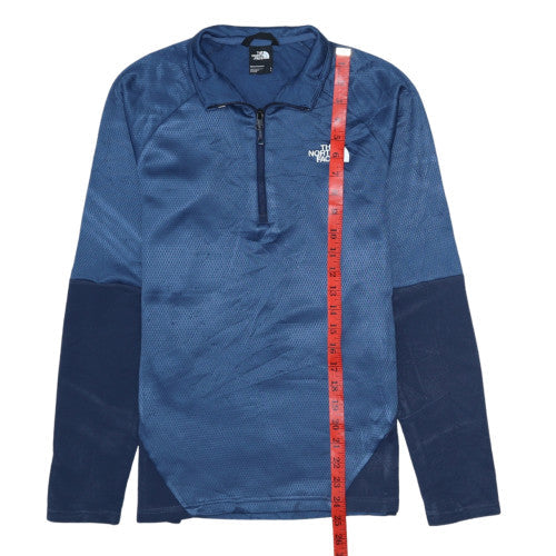 Mens UK Size S The North Face Blue Henley Sweatshirt