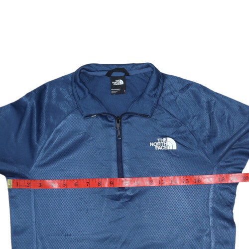 Mens UK Size S The North Face Blue Henley Sweatshirt