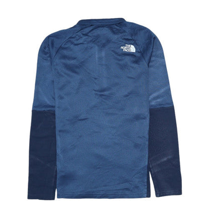 Mens UK Size S The North Face Blue Henley Sweatshirt