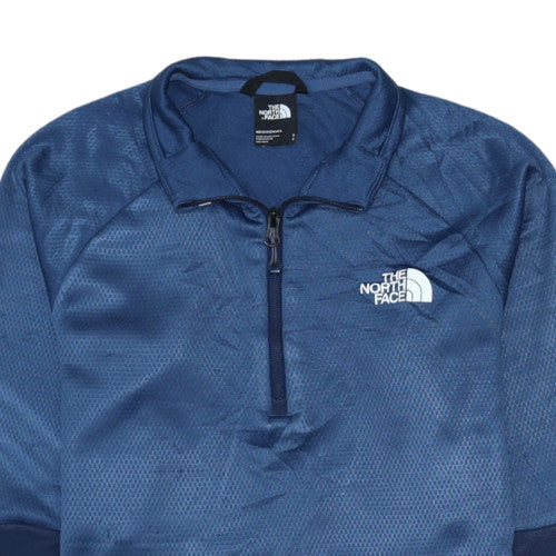 Mens UK Size S The North Face Blue Henley Sweatshirt