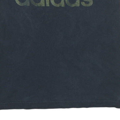 Adidas Men's Black Trefoil Logo Graphic Cotton T-Shirt M