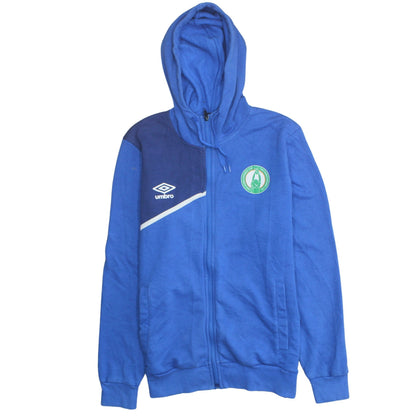 Mens UK Size M Umbro Blue Full Zip Hoodie