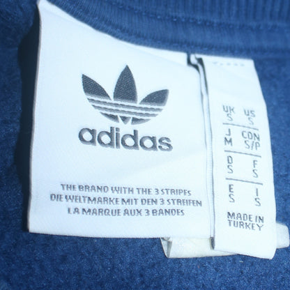 Mens UK Size S adidas Blue Pullover Sweatshirt