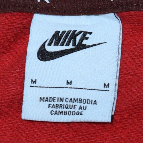 Womens UK Size M Nike Red Pullover Sweatshirt