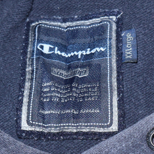 Womens UK Size M Champion Blue Pullover Hoodie