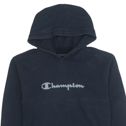 Womens UK Size M Champion Blue Pullover Hoodie