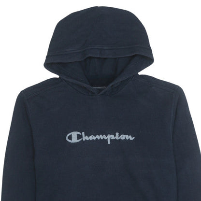 Womens UK Size M Champion Blue Pullover Hoodie