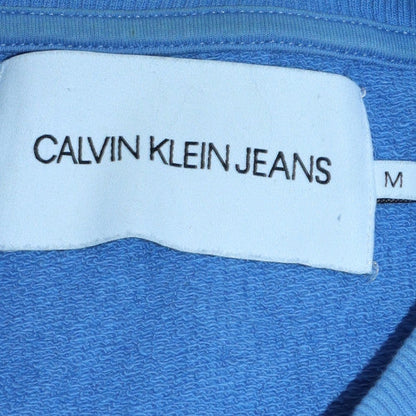 Mens UK Size M Calvin Klein Jeans Blue Pullover Sweatshirt