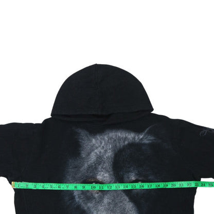 Mens UK Size L Spiral Black Pullover Hoodie