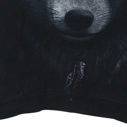 Mens UK Size L Spiral Black Pullover Hoodie