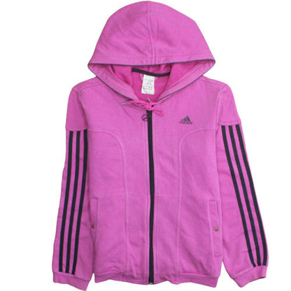 Womens UK Size 12 adidas Pink Full Zip Hoodie