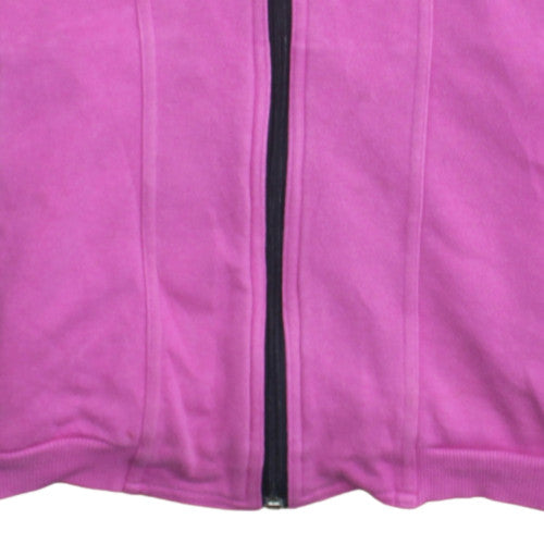 Womens UK Size 12 adidas Pink Full Zip Hoodie