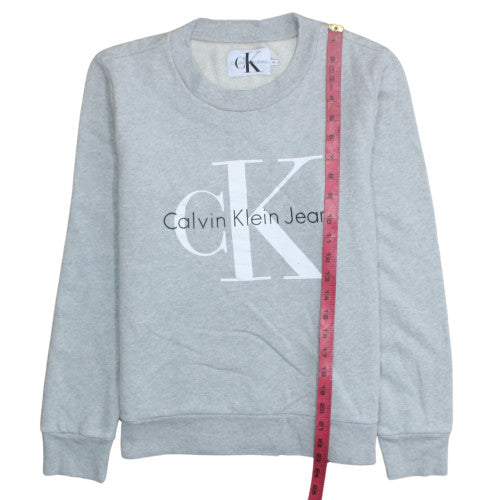Mens UK Size M Calvin Klein Jeans Grey Pullover Sweatshirt